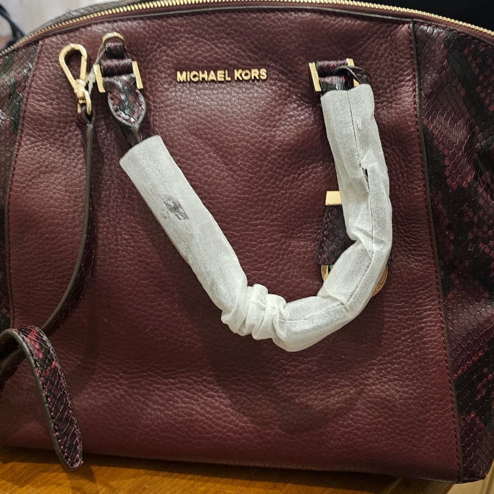 Purple handbag